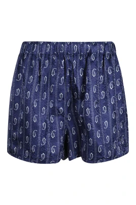 Printed Silk Blend Shorts