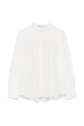 white-button-up-band-collar-shirt