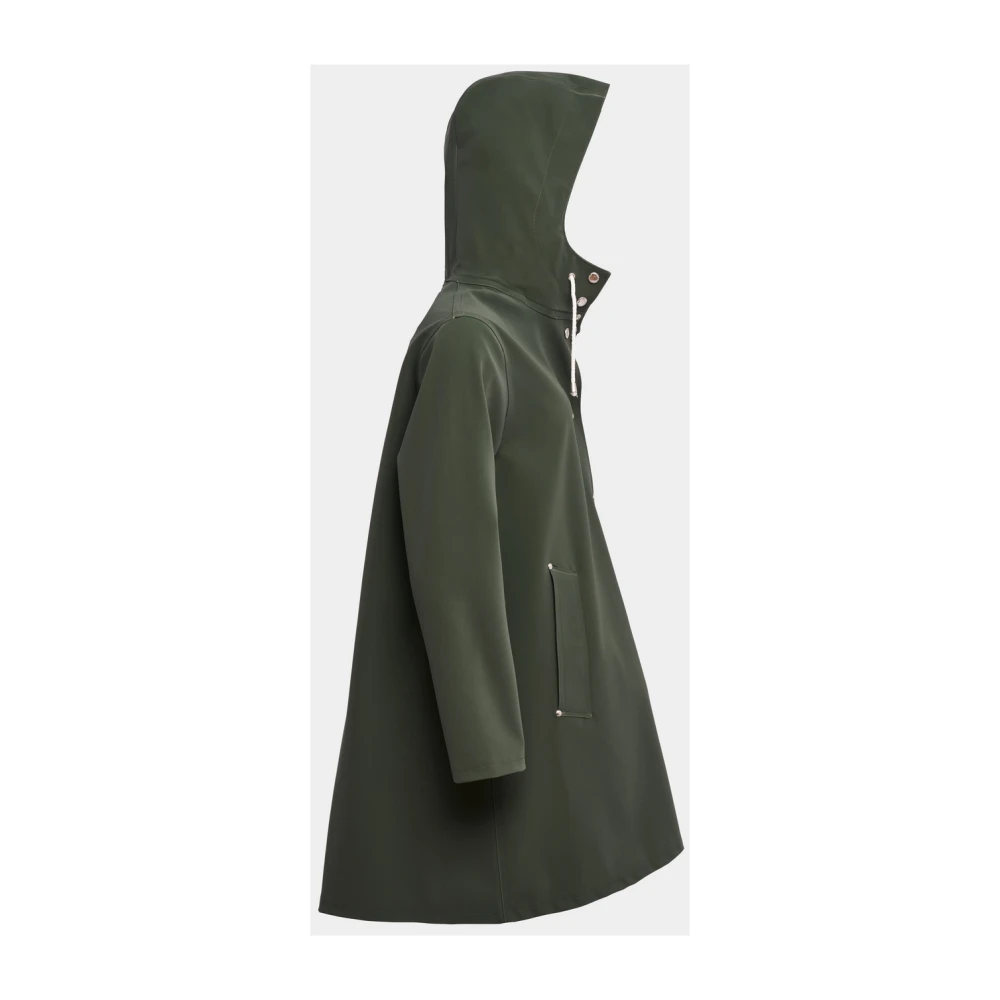 Stutterheim A-lijn Waterdichte Regenjas voor Vrouwen Green Dames
