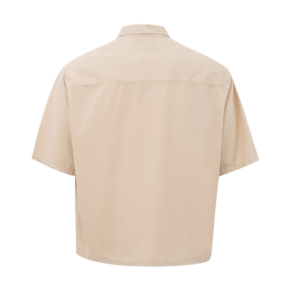 Armani Exchange Short Sleeve Shirts Beige Heren