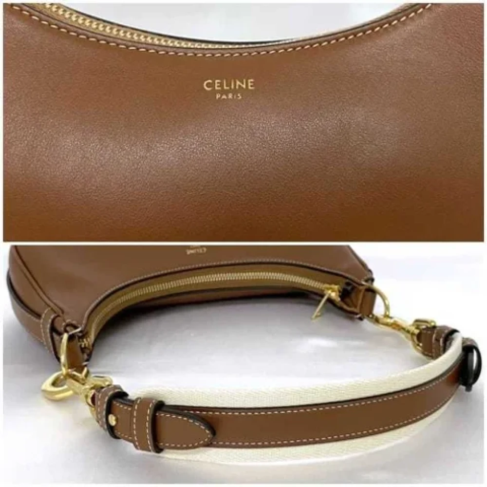 Celine Vintage Pre-owned Leather shoulder-bags Brown Dames