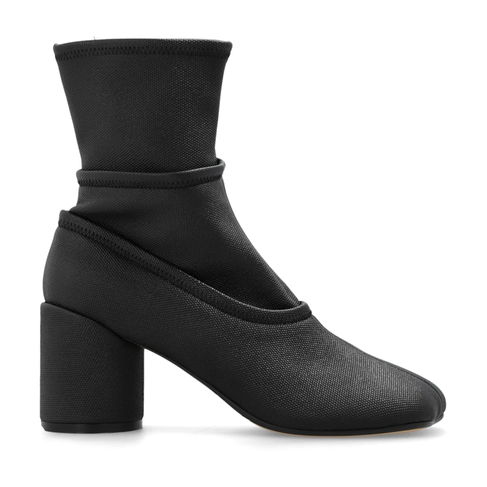 MM6 Maison Margiela Anatomische enkellaarzen met hak Black Dames