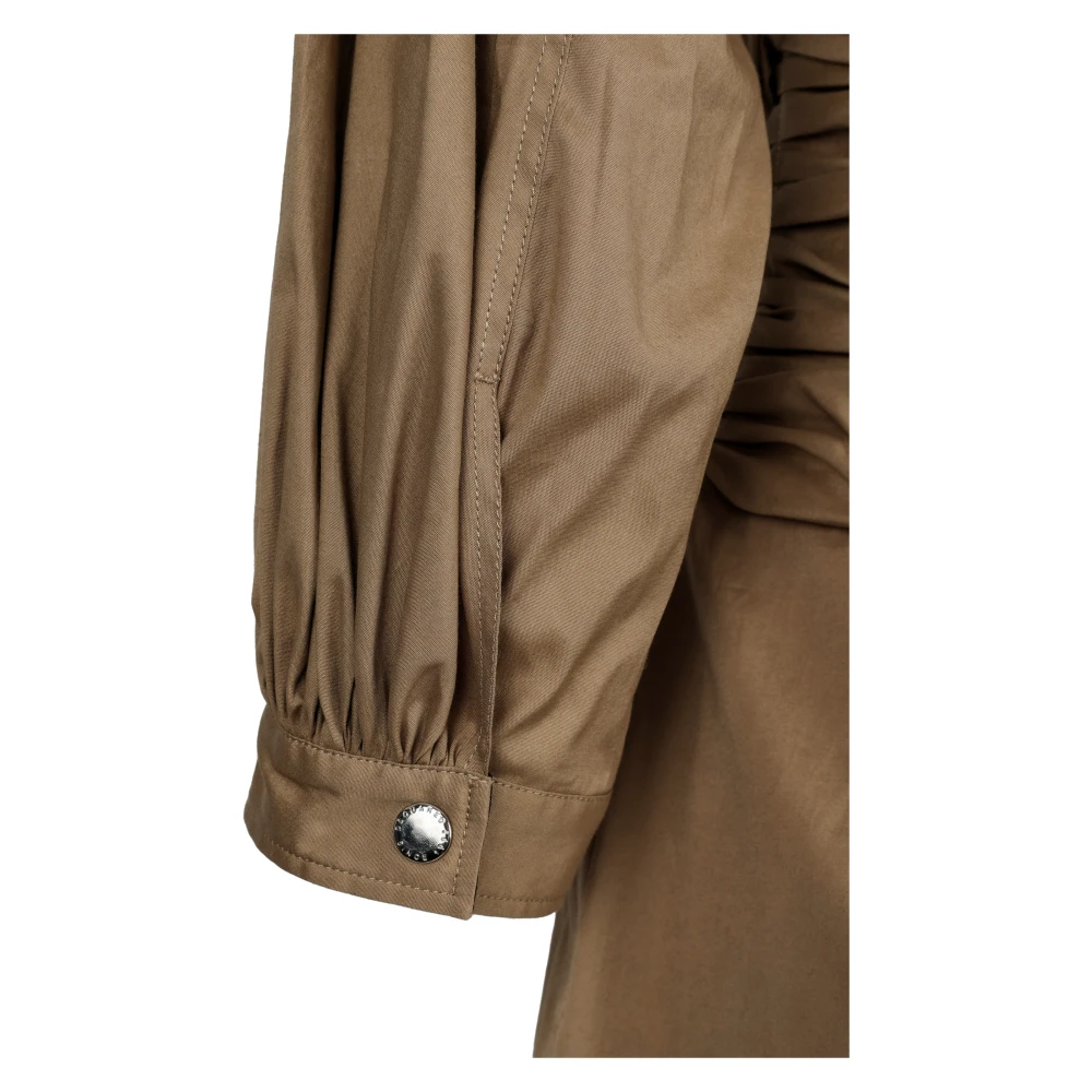 Dsquared2 Katoenen jurk met elastan Brown Dames