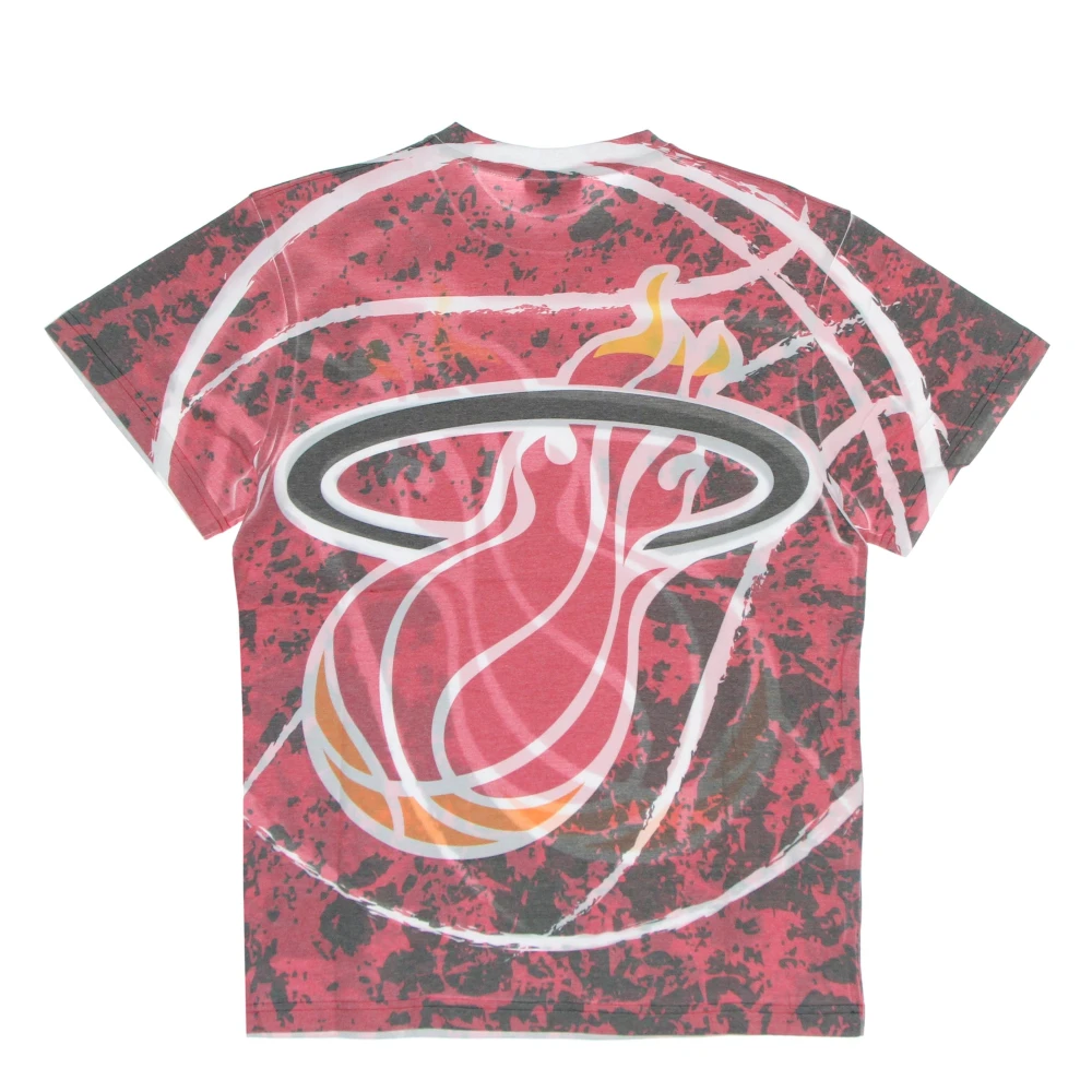 Mitchell & Ness Miami Heat NBA Tee Hardwood Classics Multicolor Heren