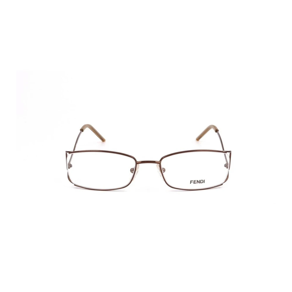 Fendi Metalen frames met bruine wijzerplaat Brown Dames