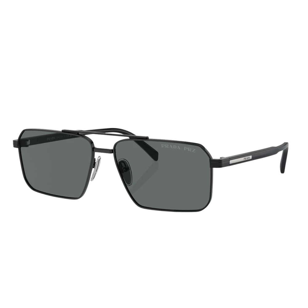 Prada Unisex Black Pra57s Sunglasses - Sunglasses - 61 Mm - Accessories