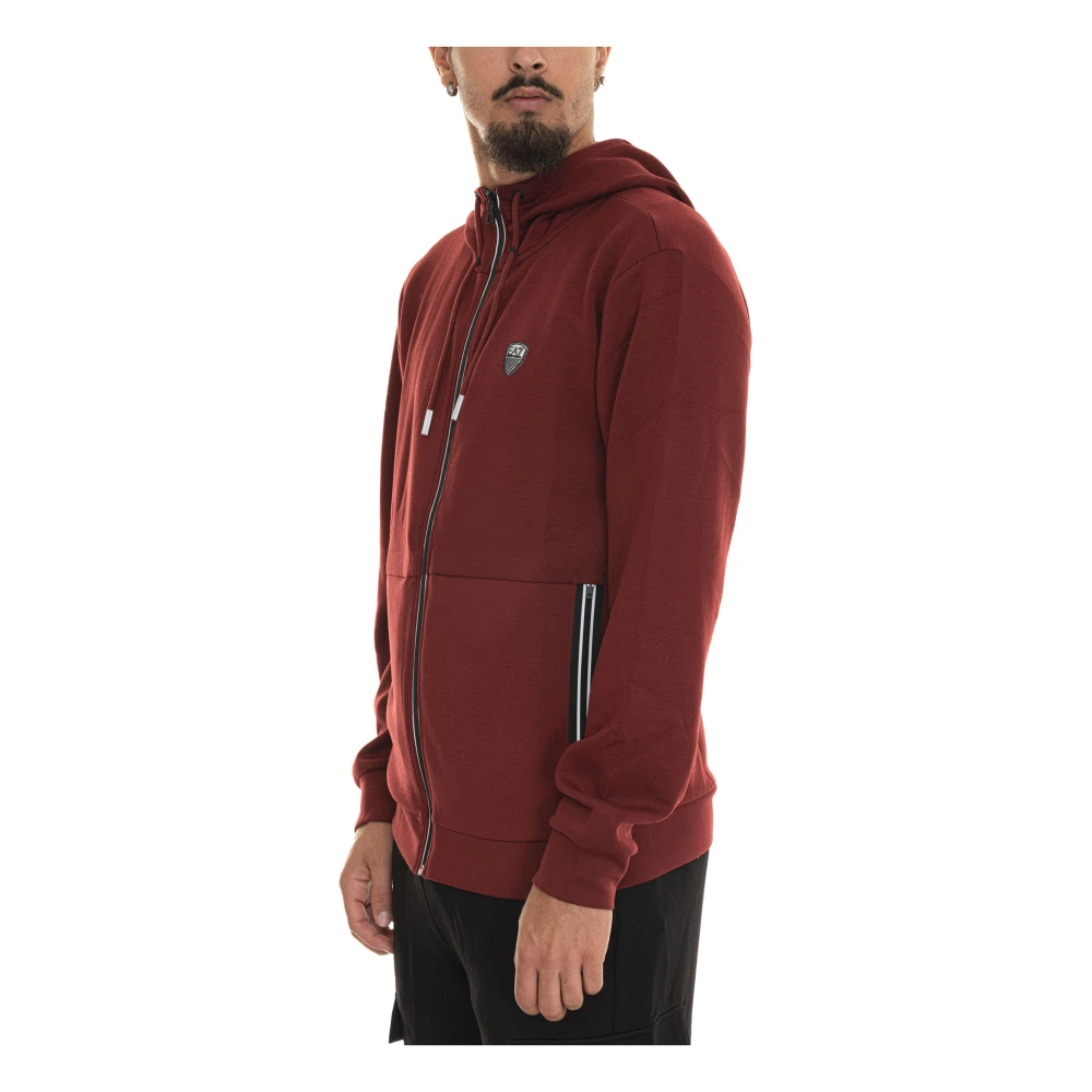 Emporio Armani EA7 Casual Sweatshirt voor Mannen Red Heren