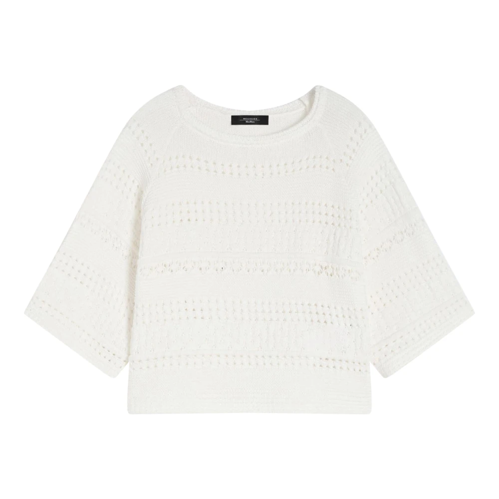 Max Mara Women's White Weekend Jackets - Round-Neck Knitwear - Xs - Knitwear