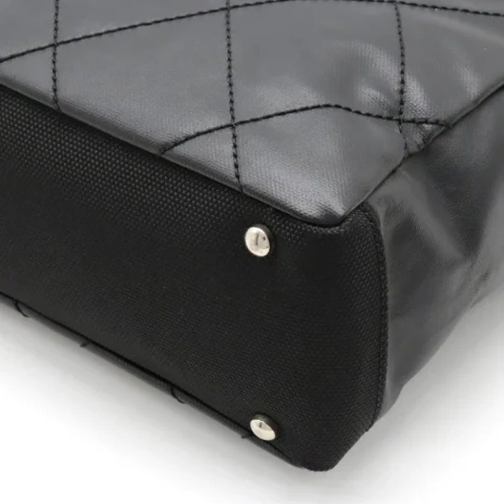 Chanel Vintage Pre-owned Canvas chanel-bags Black Dames