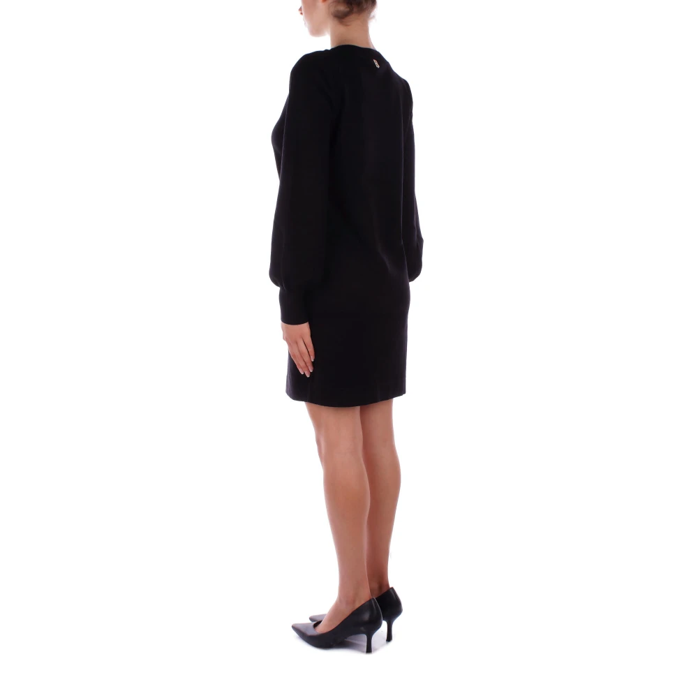 Blugirl Zwarte Jurken met Logo Detail Black Dames