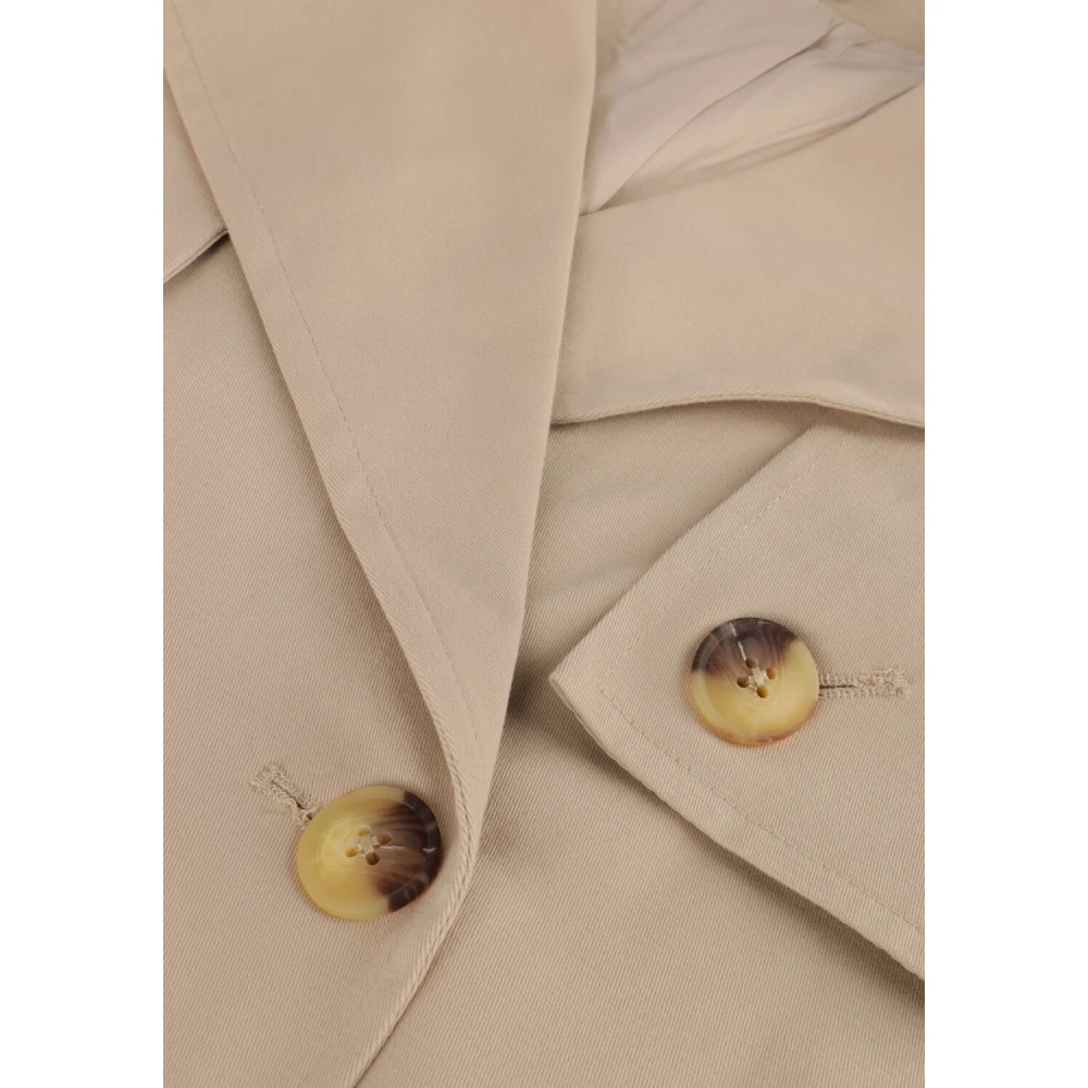 Y.A.S Beige Trench Coat Yasteronimo Stijl Beige Dames