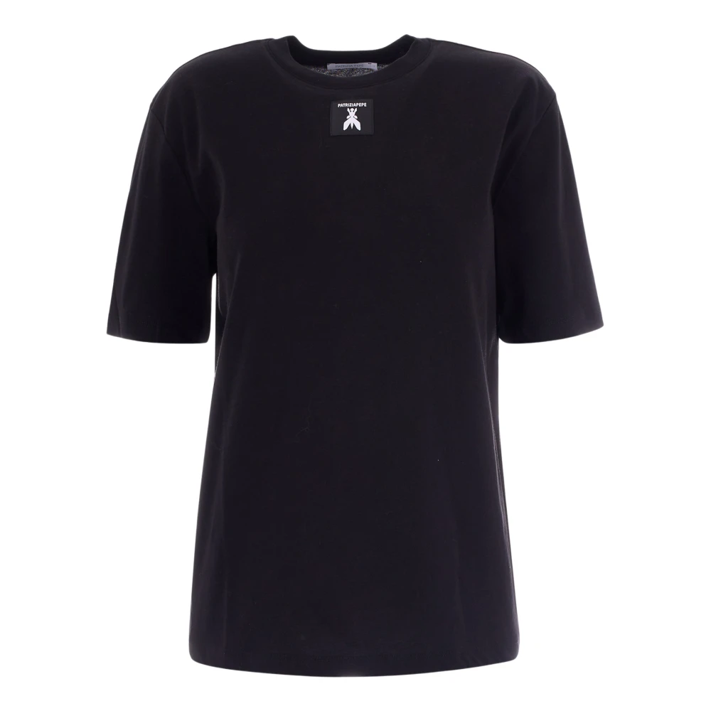 Patrizia Pepe Femme Noir Tops, Taille: 36 Fr T-Shirt