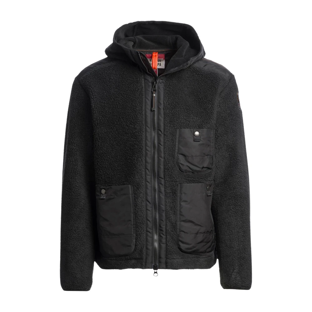 Parajumpers Sundre Hooded Fleece - Male - Winter Jackets - Black - M - Jackets