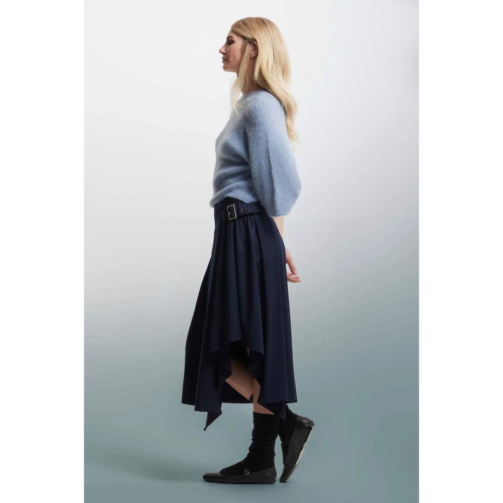 Kocca Gezellige Alpaca Trui Blue Dames