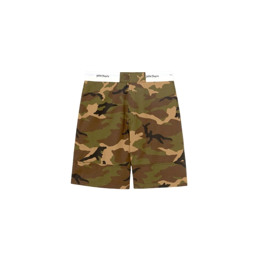 Palm Angels Stijlvolle Streetwear T-shirt voor Mannen Green Heren