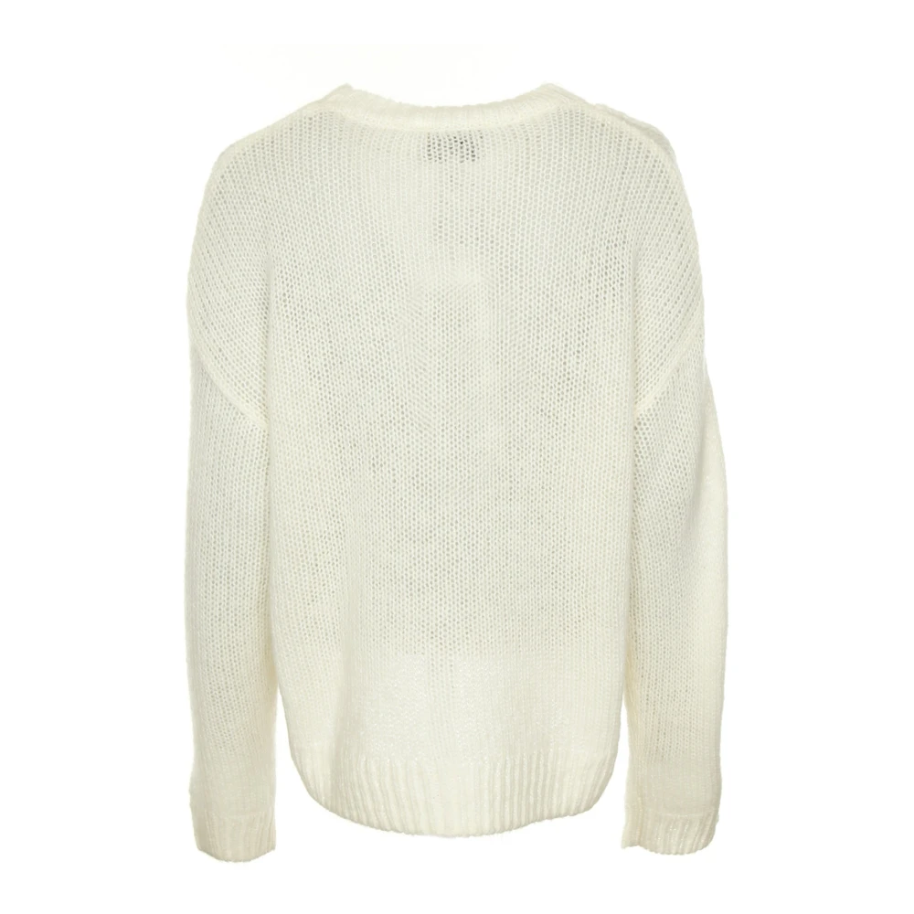 Munthe Gebreide Trui Tahlis met Applicatie White Dames