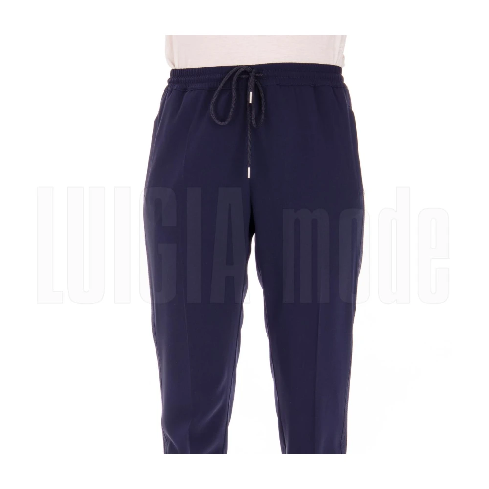 Max Mara Elegante Lange Broek Blue Dames