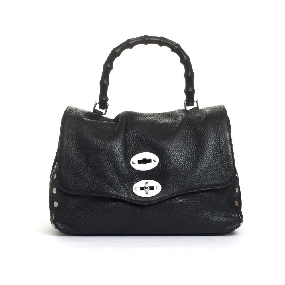 Zanellato Bamboe Zwarte Crossbody Tas Black Dames
