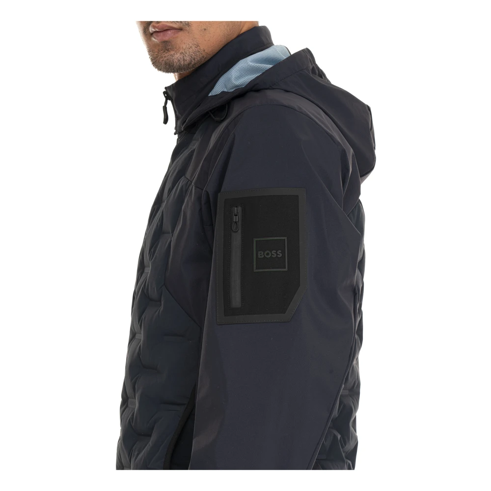 Boss J-Leo Jack met Afneembare Capuchon Blue Heren