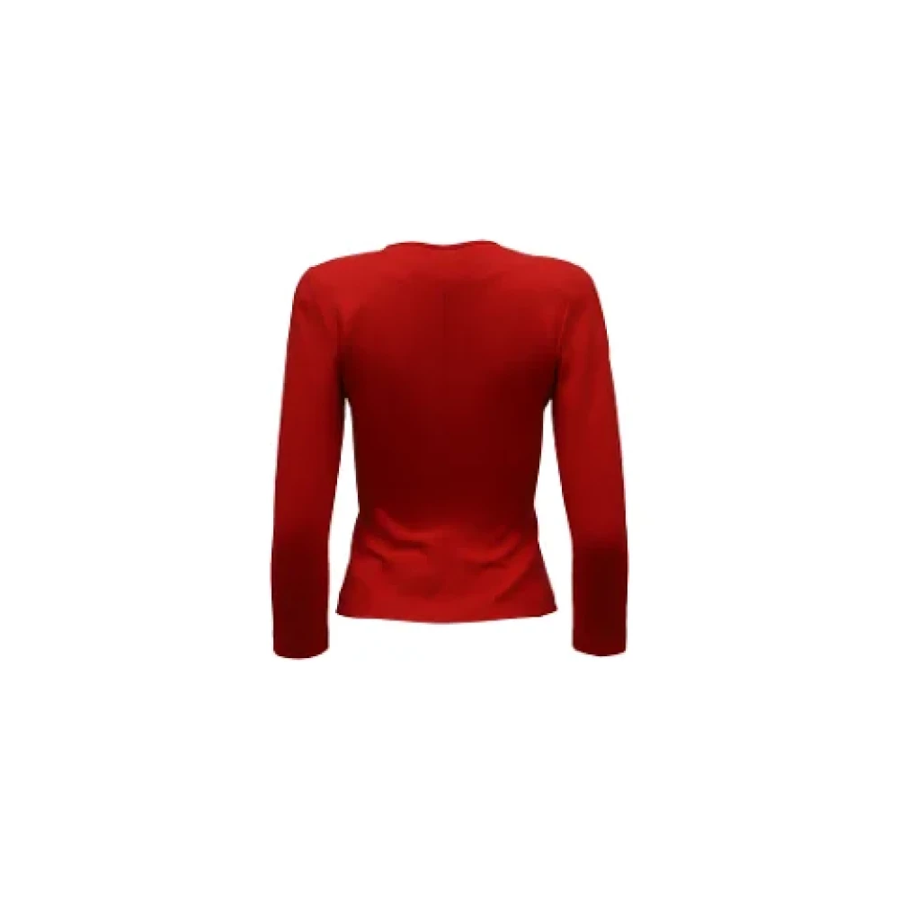 Armani Viscose outerwear Red Dames