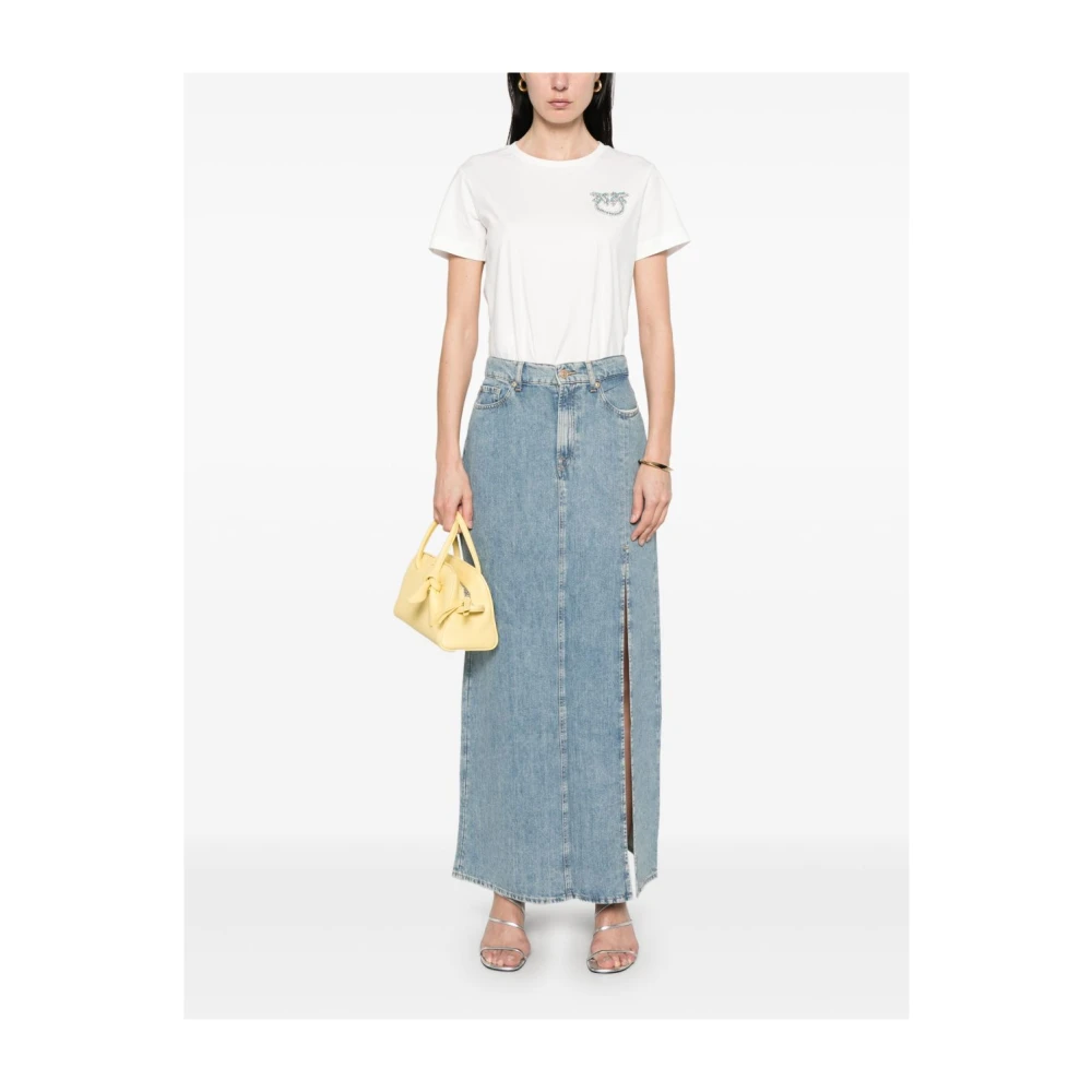 pinko Wit T-shirt en Polo White Dames