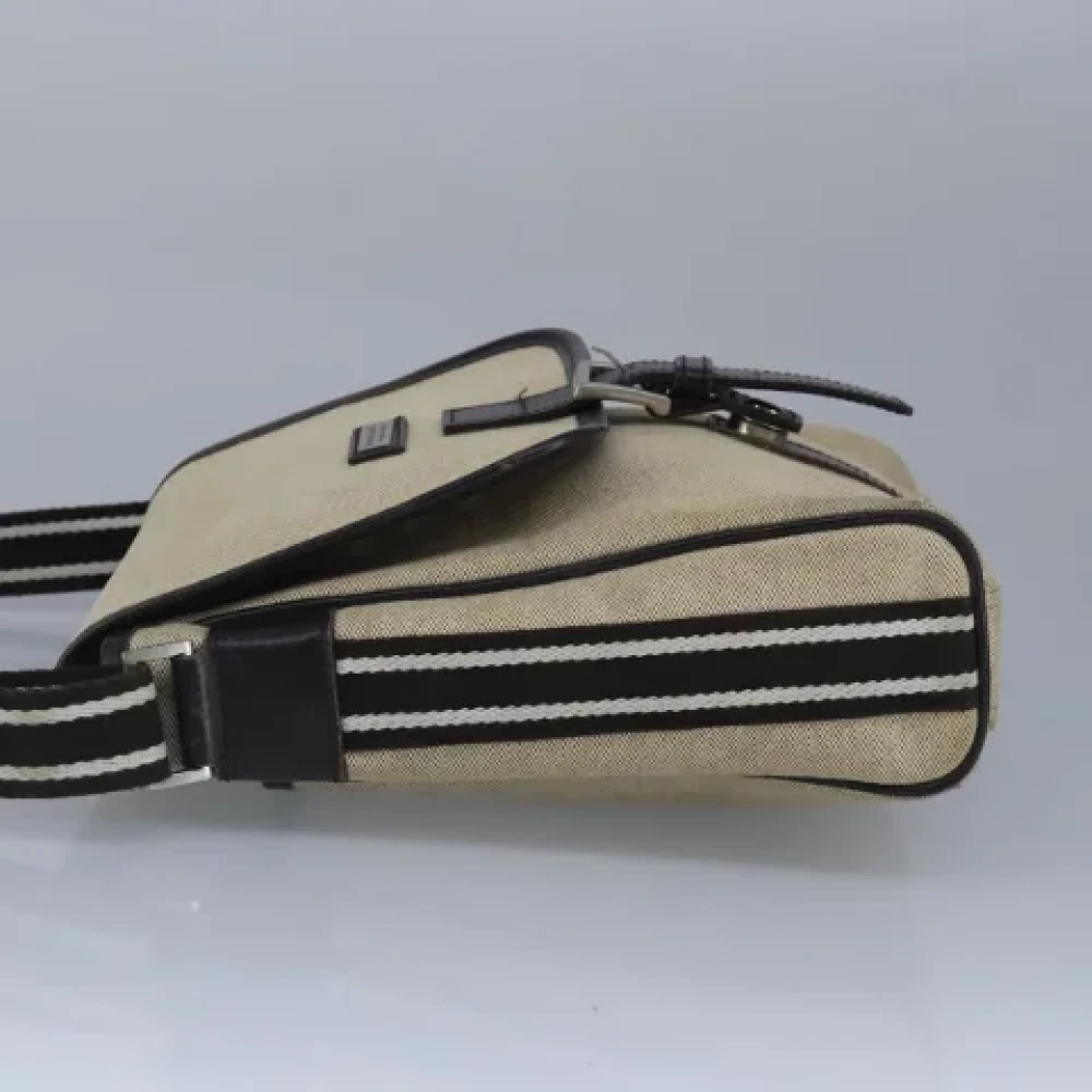 Burberry Vintage Pre-owned Canvas shoulder-bags Beige Dames
