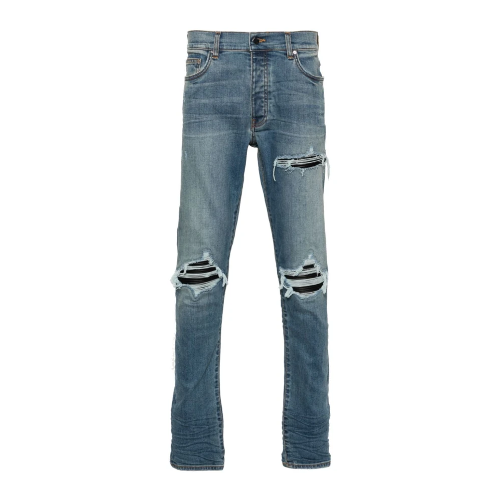 Amiri Blauwe Skinny Jeans met Distressed Finish Blue Heren