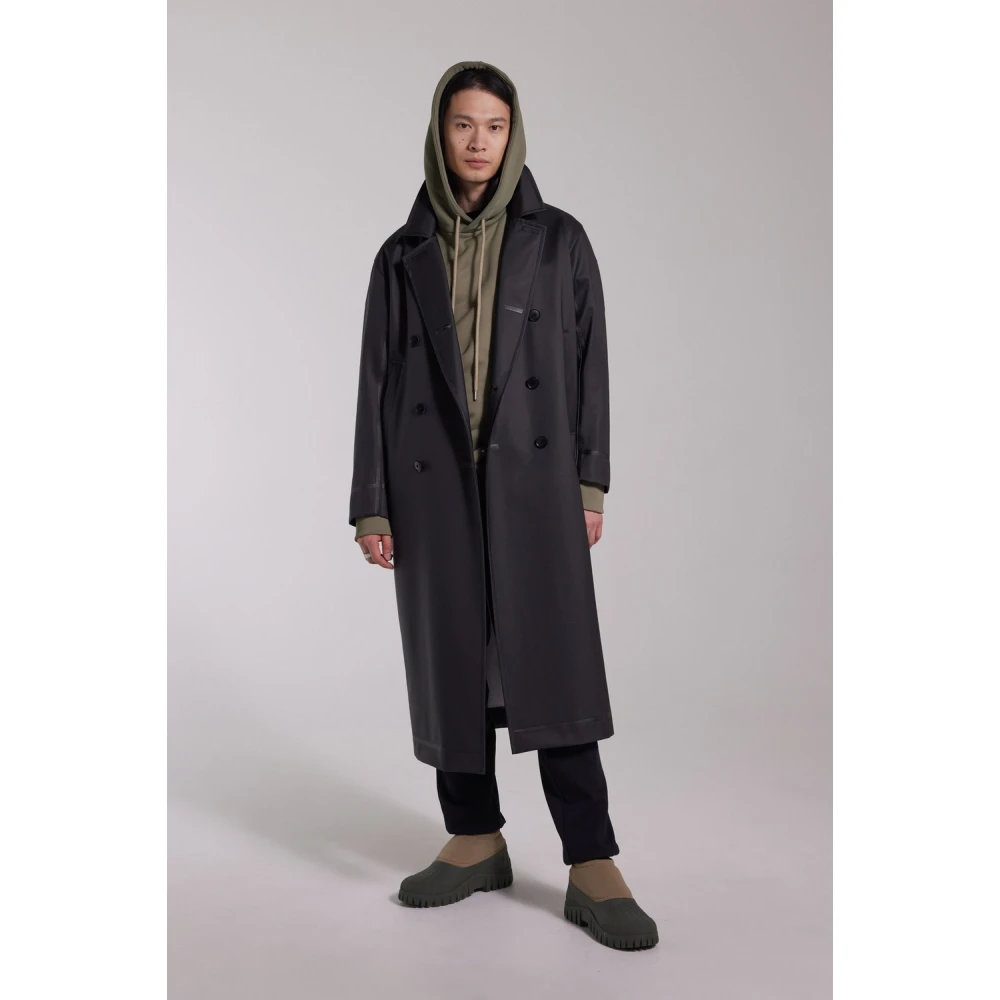 Stutterheim Waterdichte Dubbelrijige Overjas Black Heren