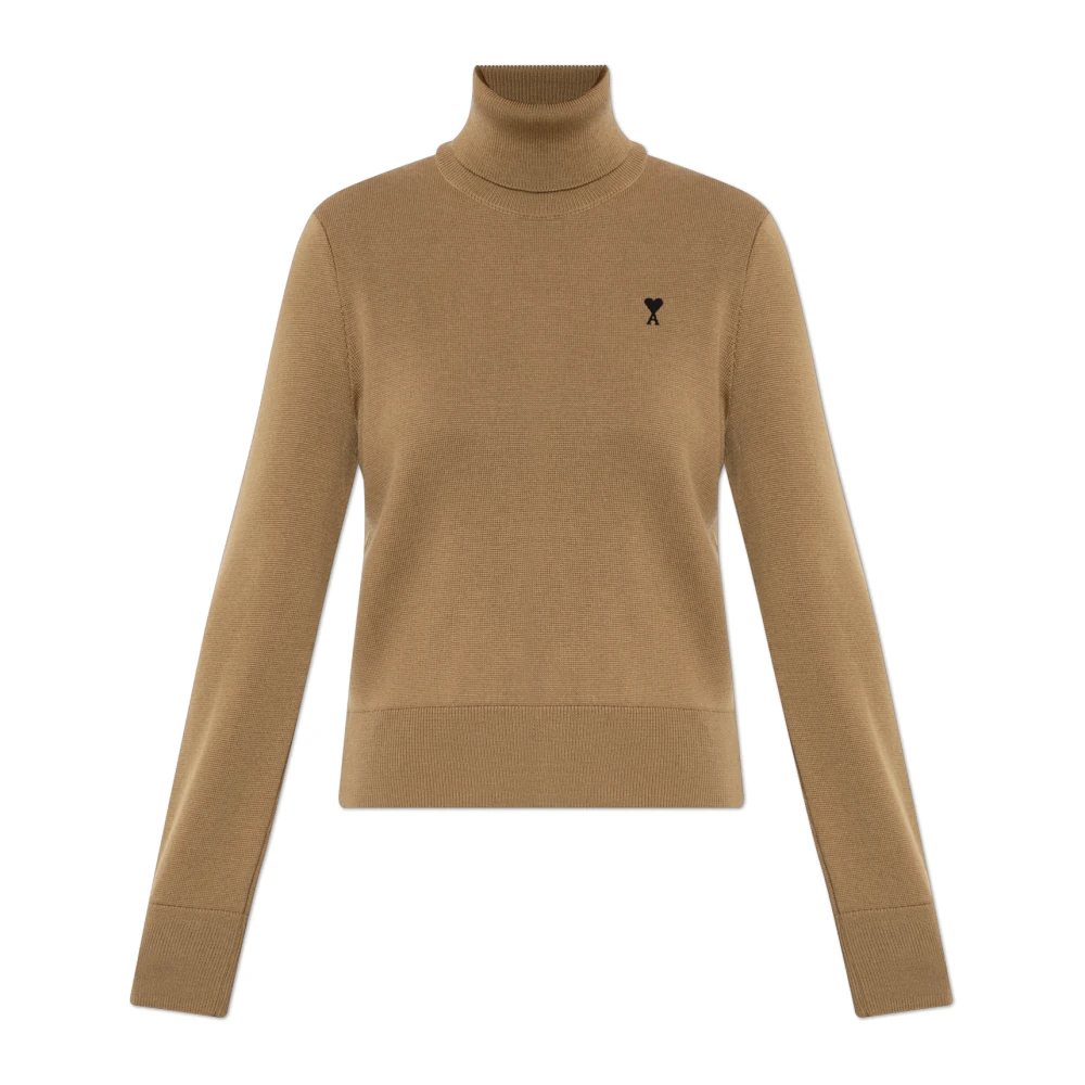 Ami Paris Brun Ull Polotröja