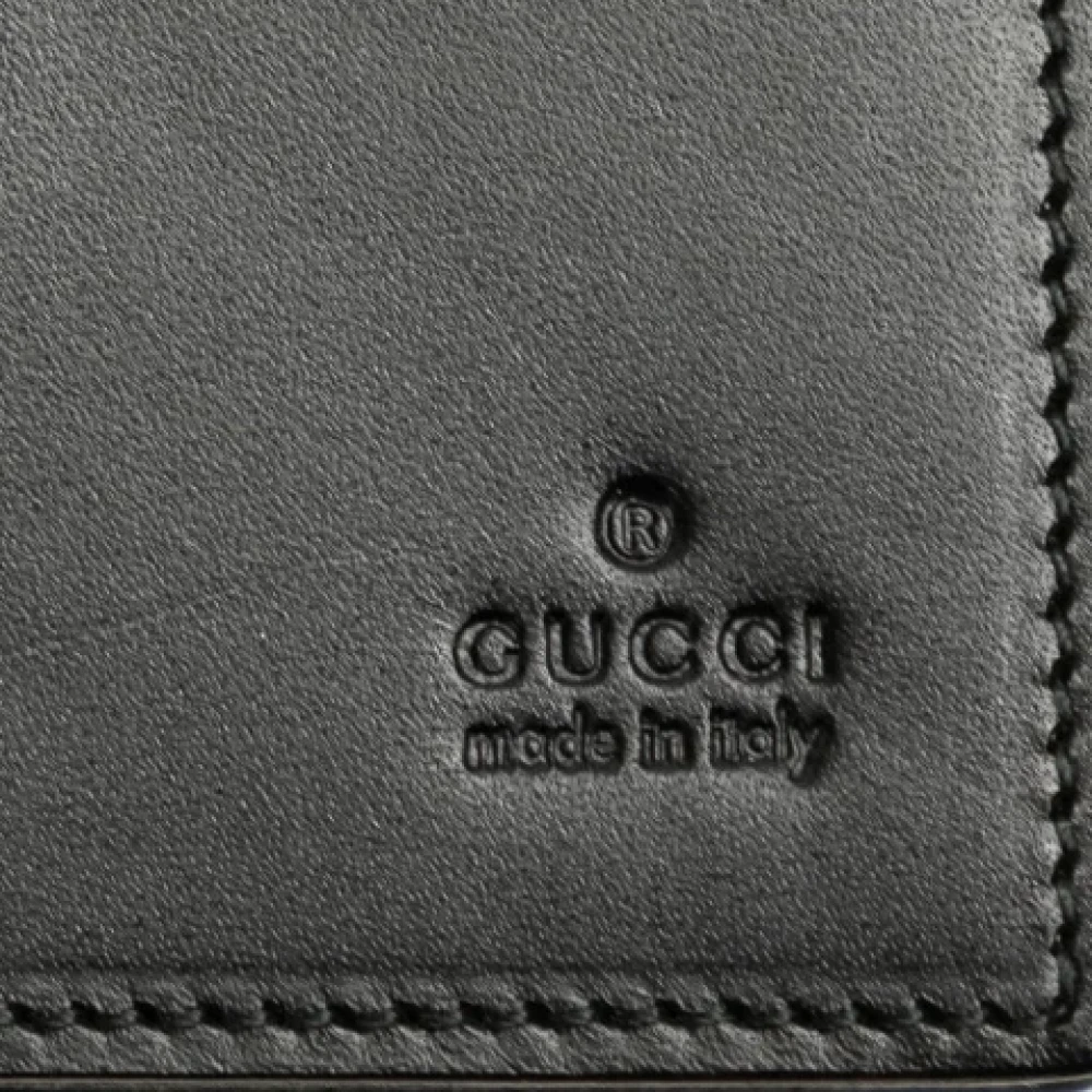 Gucci Vintage Pre-owned Leather home-office Black Dames