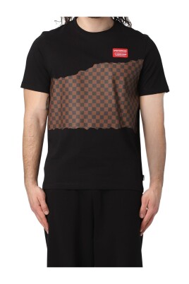 checkered-nero-t-shirt
