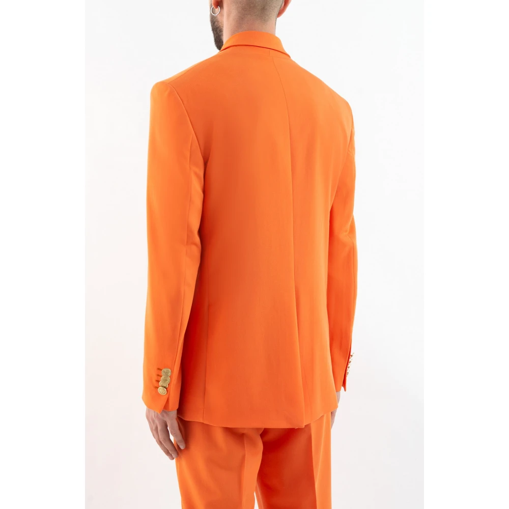 Corsinelabedoli Double-breasted jassen met lans revers Orange Heren