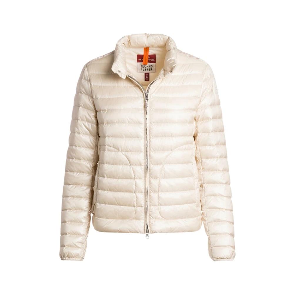 Parajumpers Women's Beige Down Jackets, M, Short Down Jacket