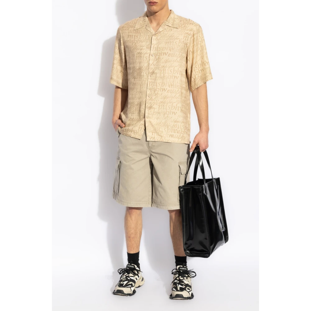 Misbhv Shirt met logo Beige Heren
