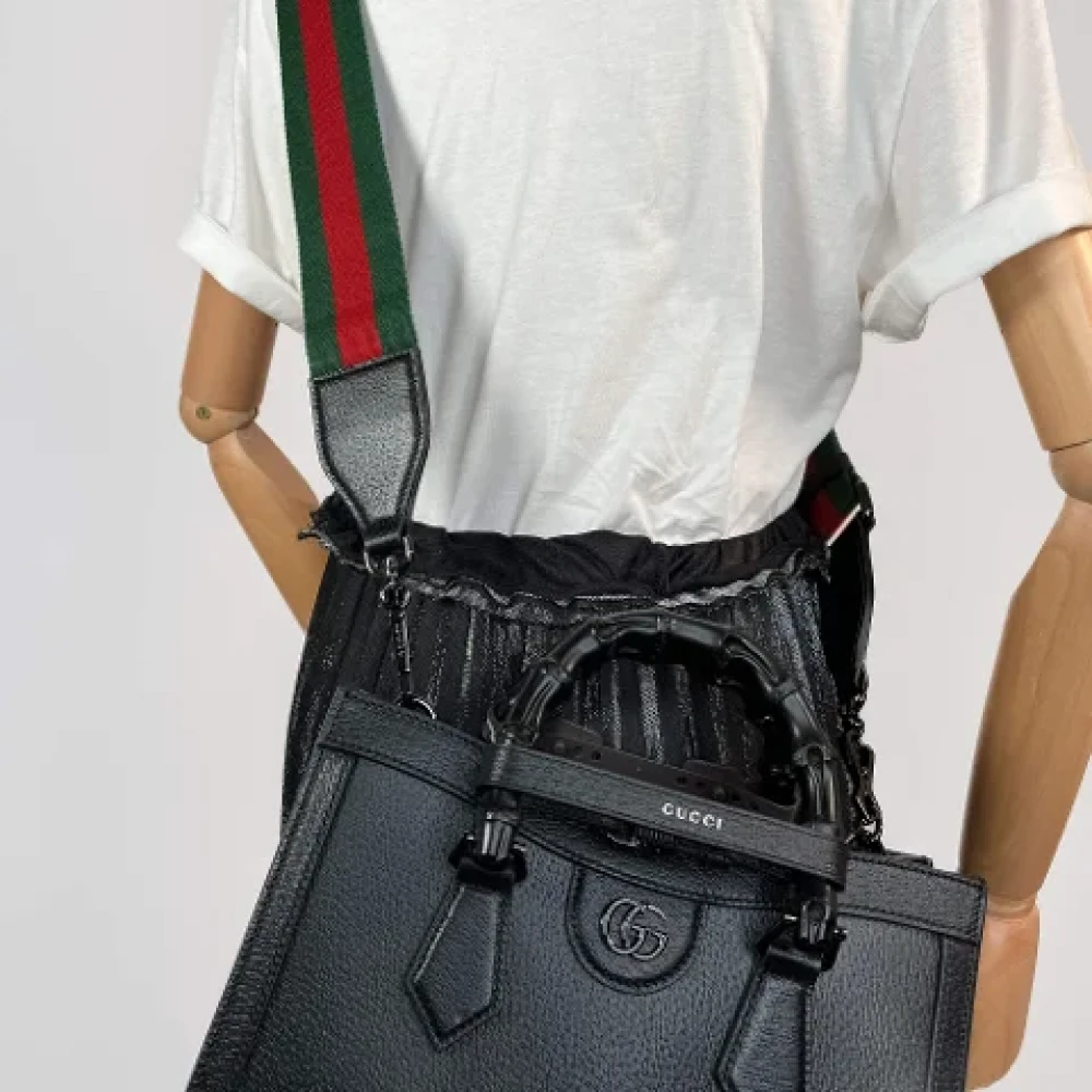 Gucci Vintage Pre-owned Leather gucci-bags Black Dames