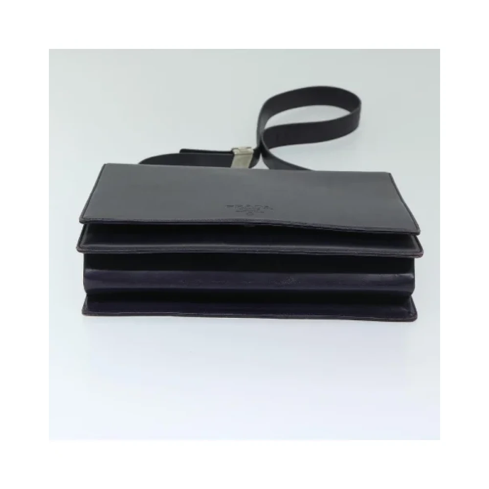 Prada Vintage Pre-owned Leather prada-bags Purple Dames