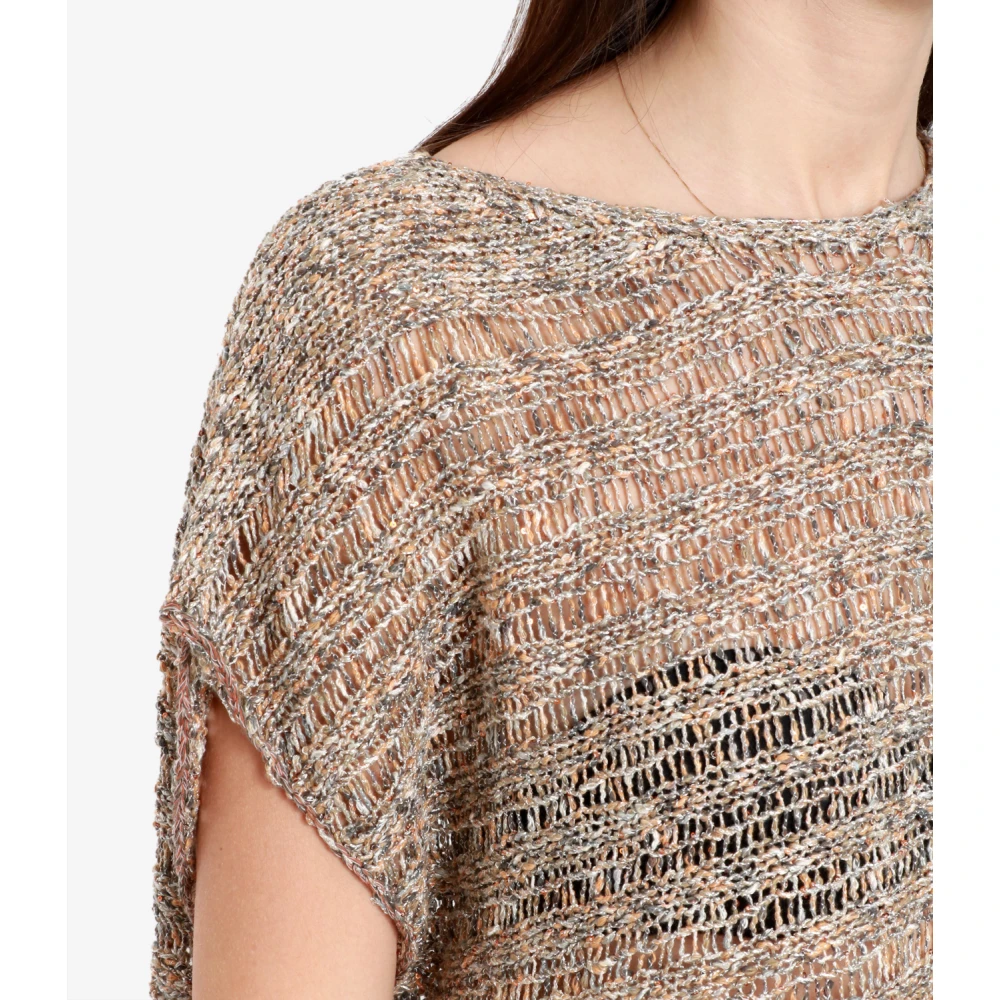 Gran Sasso Round-neck Knitwear Brown Dames