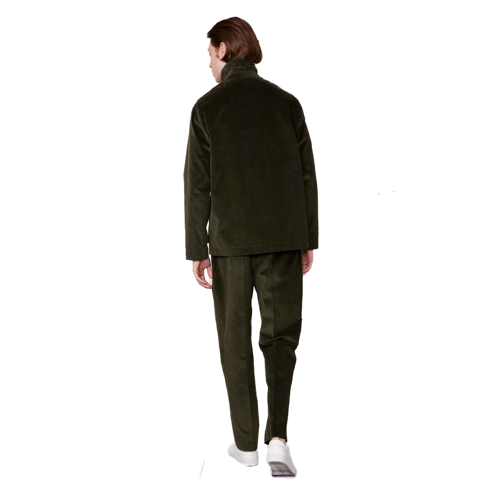 Officine Générale Groene Corduroy Werkjas Green Heren