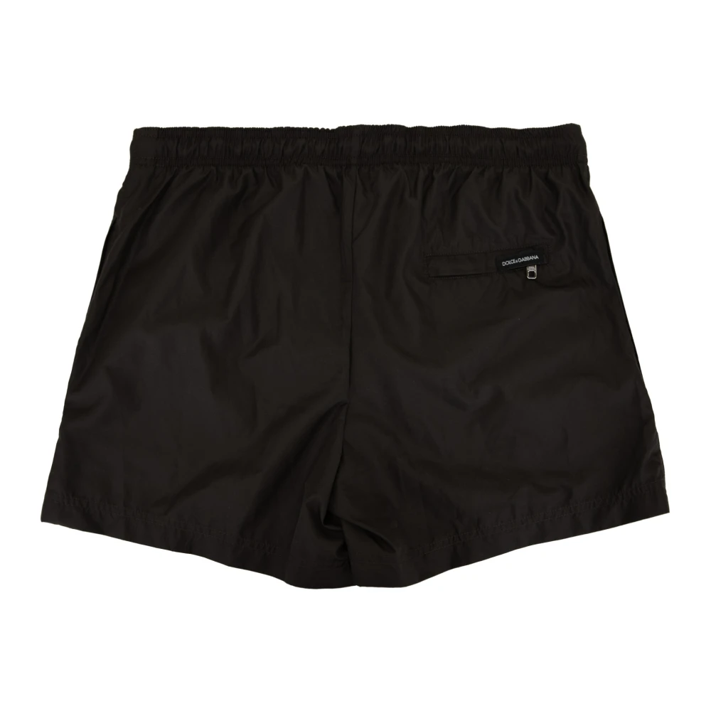 Dolce & Gabbana Heren Zwemboxer met Veters Black Heren
