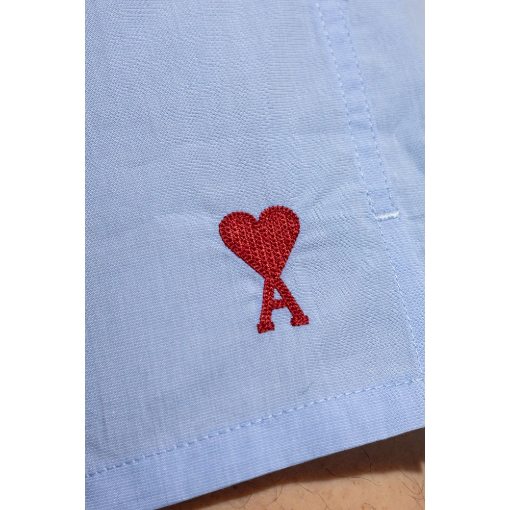 Ami Paris Boxers met logo Blue Heren