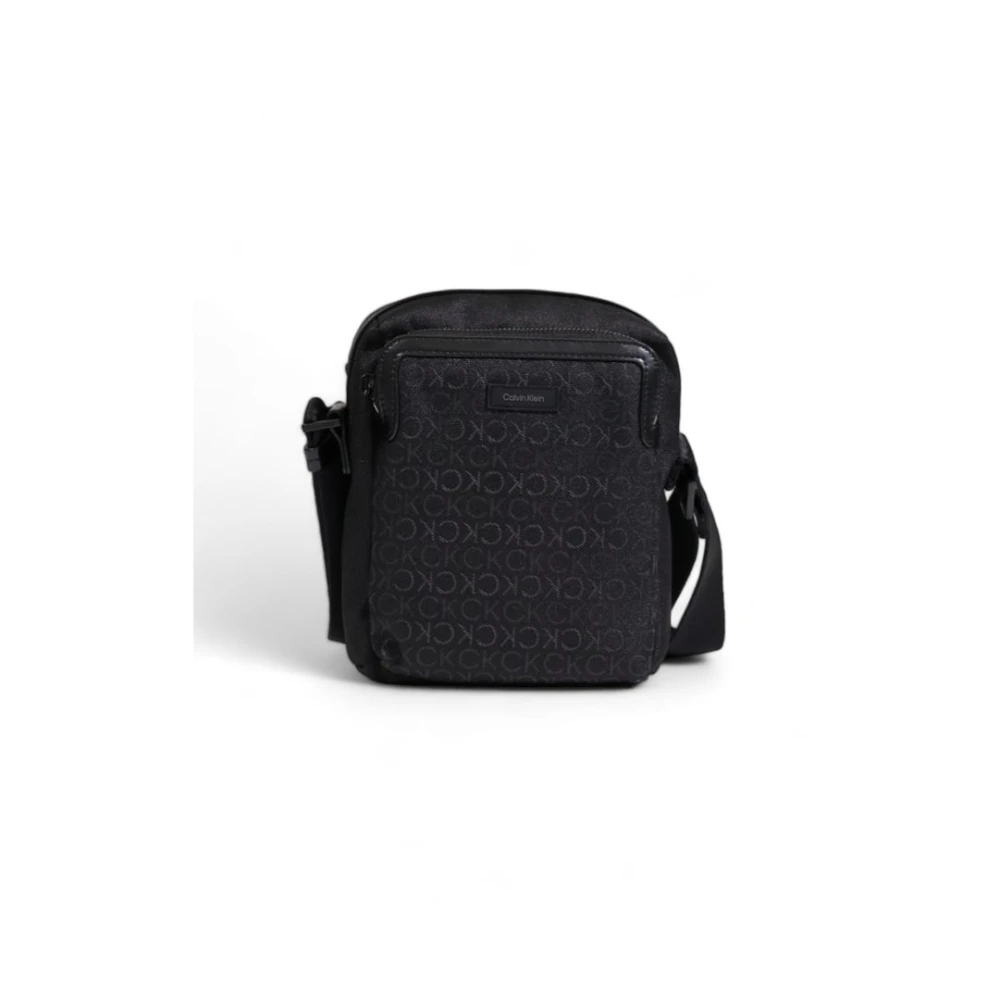 Calvin Klein Zwarte gerecyclede polyester tas Black Heren