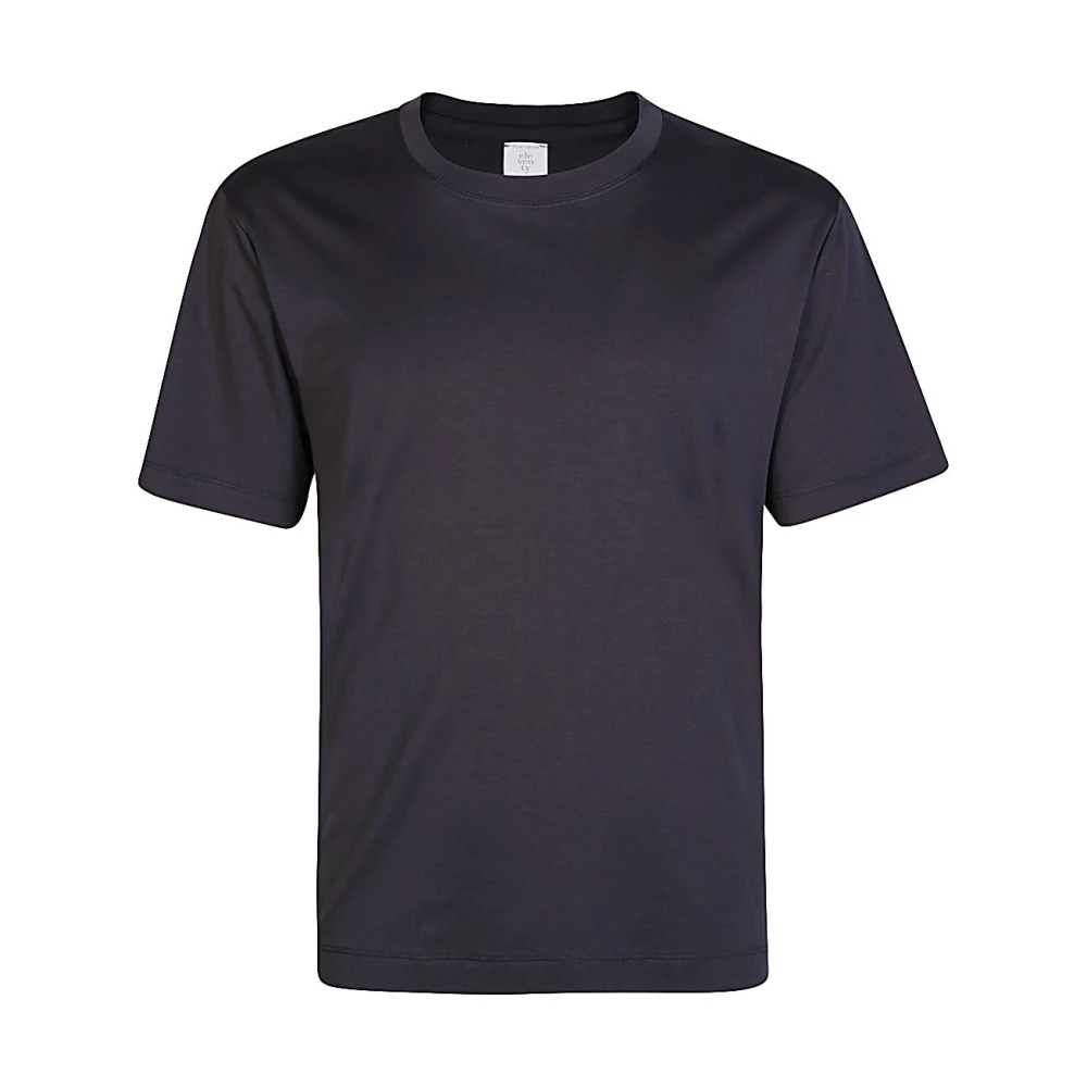Eleventy Modal Katoen Ronde hals T-shirt Black Heren