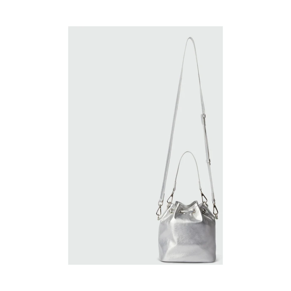 Msgm Bucket tas met gewatteerd logodetail Gray Heren