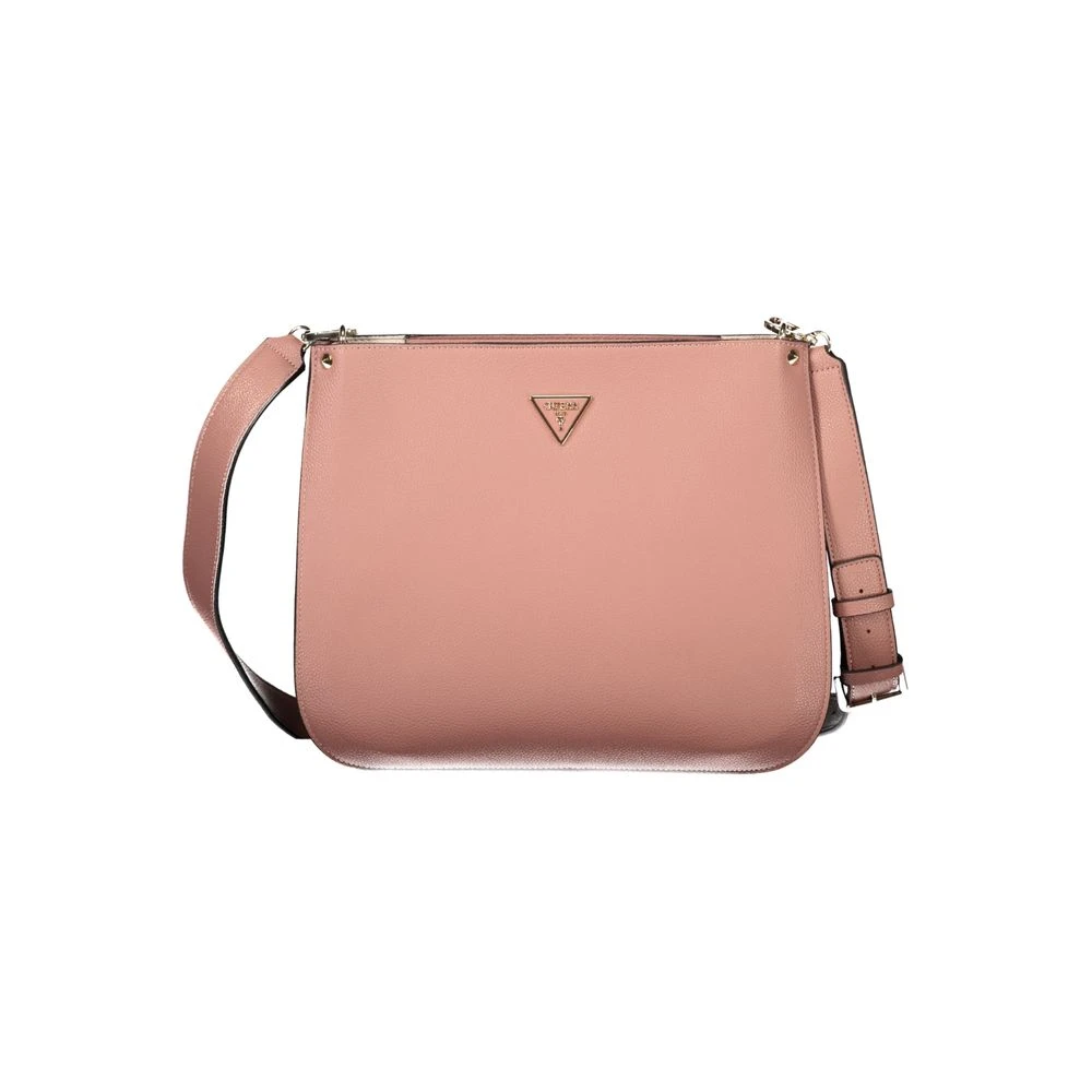Guess Women's Pink Polyethylene Meridian Handbag - Cross Body Bags - One Size - Bags