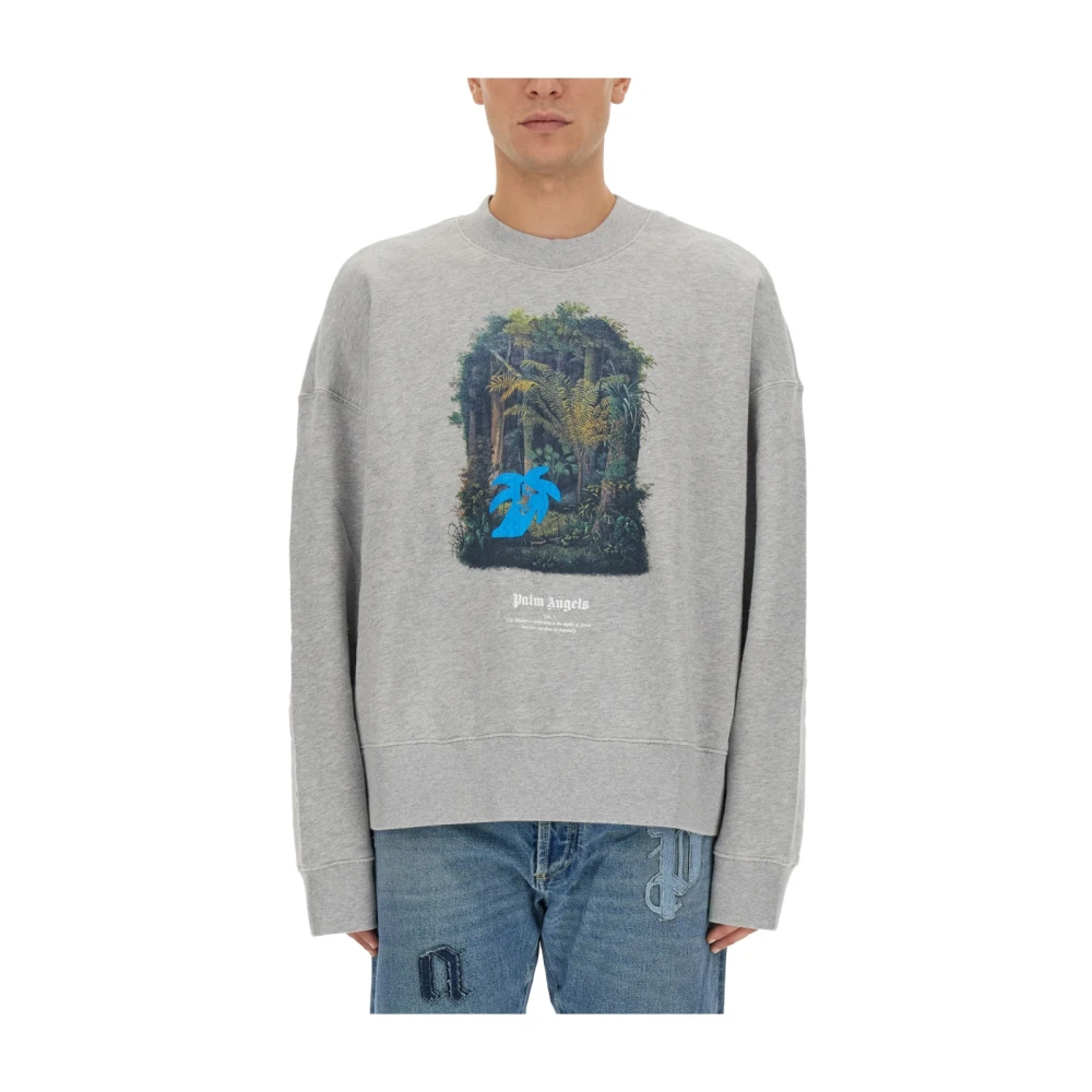 Palm Angels Bosjacht Sweatshirt Gray Heren