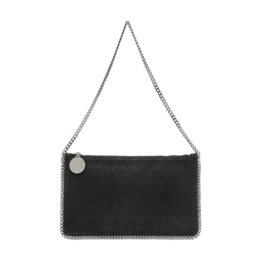 Stella Mccartney Gescheurd Effect Ketting Schoudertas Black Dames