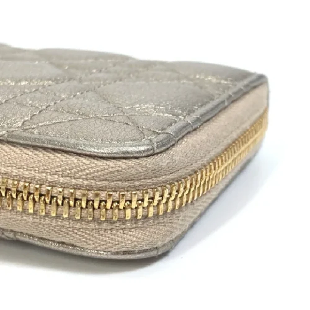 Dior Vintage Pre-owned Leather wallets Yellow Dames