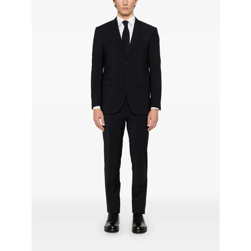 Corneliani Stretch wollen pak Drop 7 Black Heren