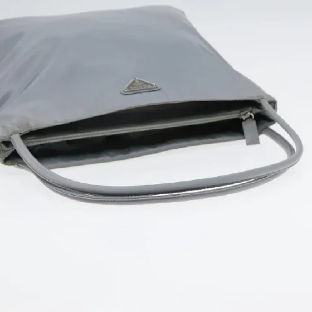 Prada Vintage Pre-owned Fabric totes Gray Dames