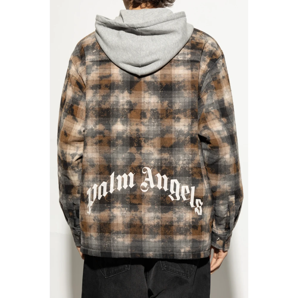 Palm Angels Capuchonjack Brown Heren